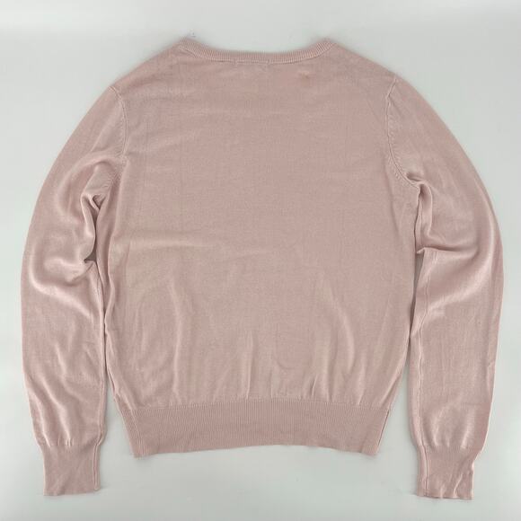 H&M light rose pink crewneck sweater - Picture 2 of 4